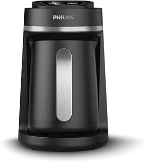 Philips 5000 Serisi Türk Kahvesi Makinesi, Közde Türk Kahvesi Pişirme Fonksiyonu, Kullanımı Kolay Dokunmatik Tuşlar, Siyah & Metal, HDA150/61 - Piinti Fiyat Karşılaştırması