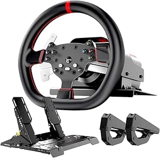 PXN - V10 Ultra Gaming Steering Wheel & Pedals, 3.2Nm Direct Drive Force Feedback, 4 Paddle Shifters, Hall Effect Pedals, 10.6-inch Racing Wheel Rim, - Piinti Fiyat Karşılaştırması