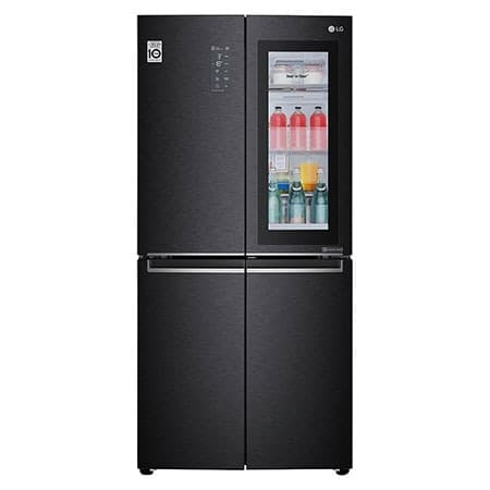 LG InstaView No Frost Buzdolabı 530 Litre 83,5cm Genişlik DoorCooling+ & Hygiene FRESH⁺ᵀᴹ Mat Siyah - GC-Q22FTQKL - En Uygun Fiyatlarla Piinti'de